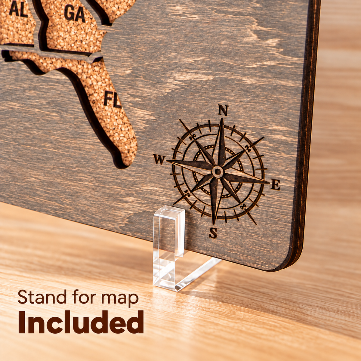 Stand for Small Travel Map