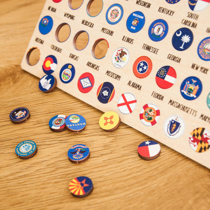 USA Staaten Flaggen Pins