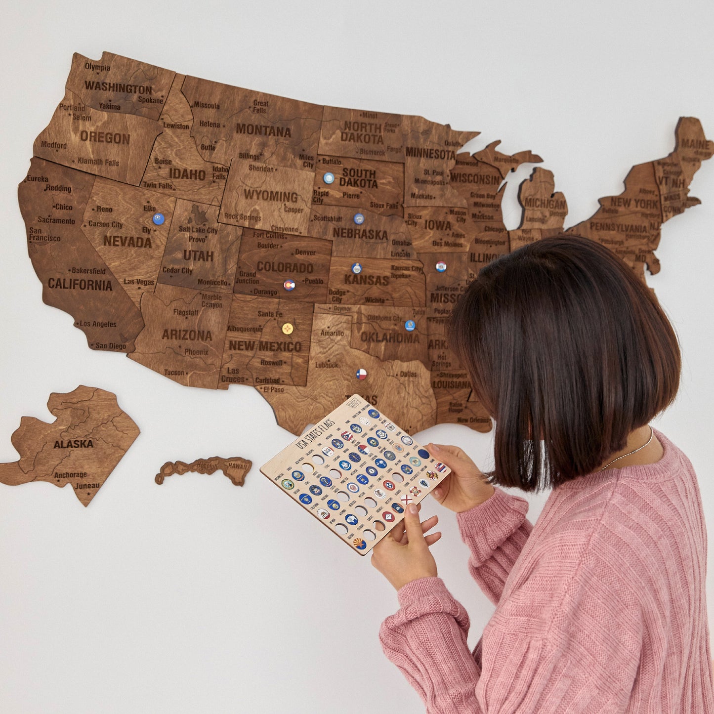 USA Staaten Flaggen Pins